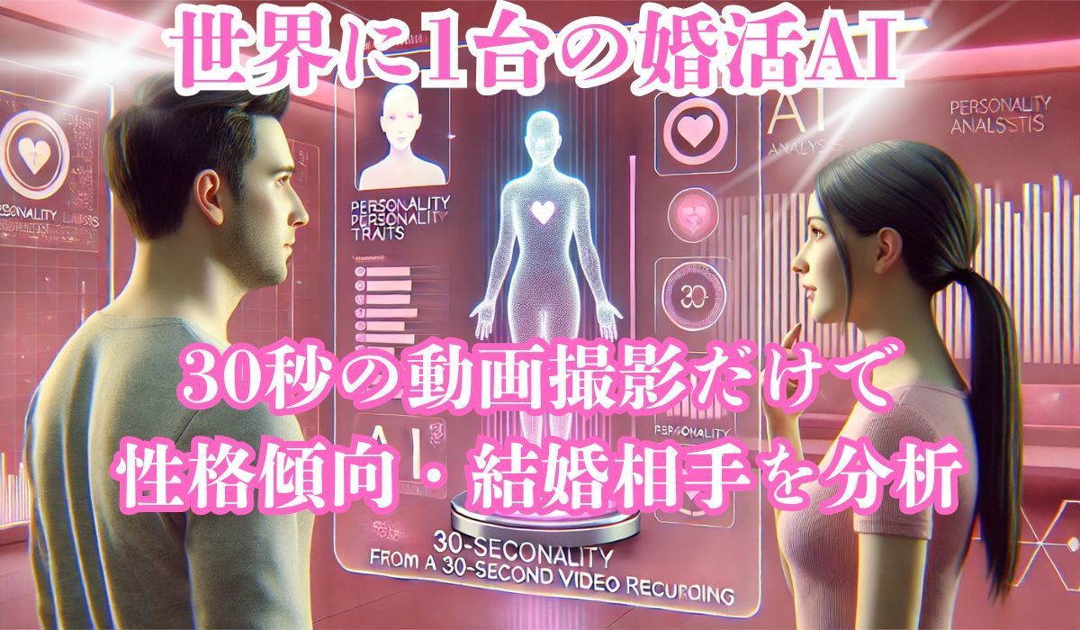 30秒の動画撮影で結婚相手を分析